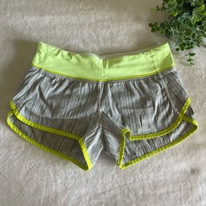 GREY & NEON SPEED UP LULU SHORTS